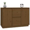 vidaXL Komoda medovo-hnedá 111x34x75 cm masívne borovicové drevo