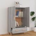 vidaXL Vysoká skrinka sivý dub sonoma 70x31x115 cm spracované drevo