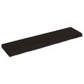 vidaXL Kúpeľňová doska tmavohnedá 120x30x(2-6) cm ošetrený masív