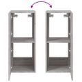 vidaXL TV nástenné skrinky s LED svetlami 2ks sivé sonoma 30,5x35x70cm