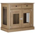 vidaXL Nábytok pre psa Dub artisan 90 x 47,5 x 80 cm Kompozitné drevo