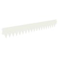 vidaXL Obrubník trávnika 10 ks 103 x 15 cm Oceľ Biela