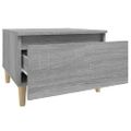 vidaXL Bočný stolík sivý sonoma 50x46x35 cm spracované drevo