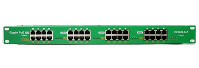 POE-PAN16-GBATF 802.3af/at gigabitový tienený 16-portový PoE panel