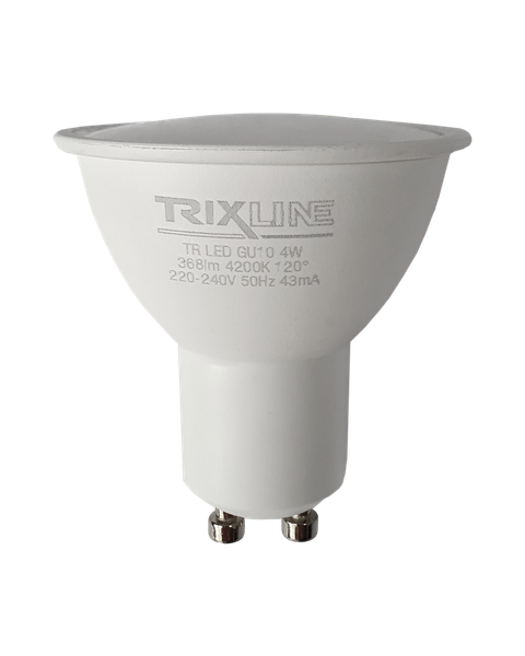 LED žiarovka Trixline 4W 368lm GU10 neutrálna biela