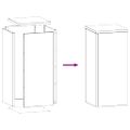 vidaXL Stojan na rastliny 2 pcs Olivovo zelená 24 x 24 x 55 cm Oceľ