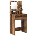 vidaXL Toaletné stolíky do spálne Staré drevo 80 x 39,6 x 135 cm