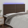 VidaXL Čelo postele hnedé 180x5x118/128 cm umelá koža