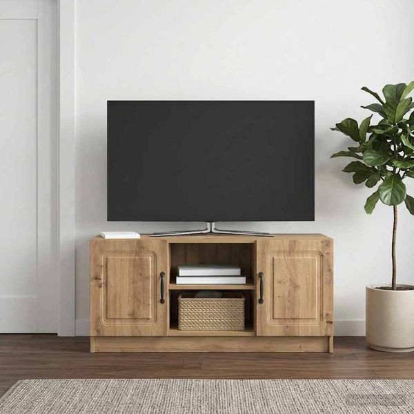 vidaXL TV skrinka Dub artisan 102 x 34,5 x 47 cm Kompozitné drevo