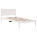 vidaXL Rám postele Biela 80 x 200 cm Borovicový masív