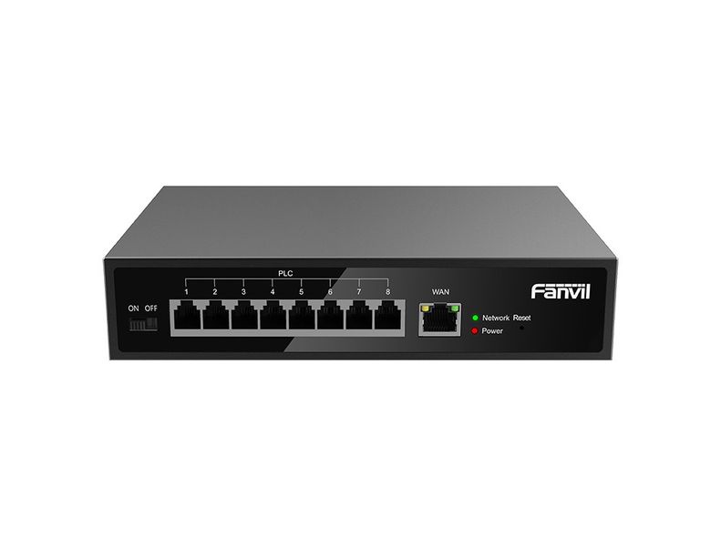 Fanvil PN8 - dvojdrôtový PoE Switch, RJ45, 8 x RJ11