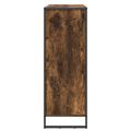 vidaXL Skriňa na topánky Dymová dub 79 x 36 x 100 cm Kompozitné drevo