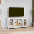 vidaXL TV skrinka biela 103x36,5x52 cm masívna borovica