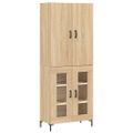 vidaXL Vysoká skrinka dub sonoma 69,5x34x180 cm spracované drevo