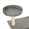 vidaXL Škrabadlo pre mačky so sisalovými stĺpikmi 95 cm, sivé