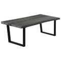 vidaXL Konferenčný stolík z masívneho dreva mindi 102x56x41 cm sivý