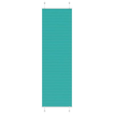 vidaXL Plisovaná roleta petrolejovo zelená 65x200 cm šírka látky 64,4 cm polyester