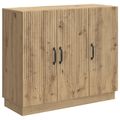 vidaXL Servírovacia skriňa Dub artisan 89 x 34,5 x 77 cm