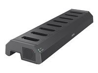 Dobíjacia a synchronizačná stanica - 80 watt - 8 výstupných konektorov - čierna NCS S 9000-N - pre AXIS W110, W110 Body Worn Camera
