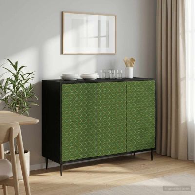 vidaXL Servírovacia skriňa GELEEN Čierny dub 102 x 33 x 76 cm