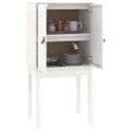 vidaXL Vysoká skrinka biela 60x40x120 cm masívna borovica