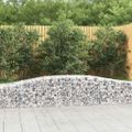 vidaXL Oblúkový gabionový kôš 3 ks 400x50x40/60 cm pozinkované železo