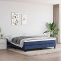 vidaXL Matrac s taštičkovými pružinami stredná tvrdosť modrý 180x200x20 cm látka