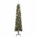vidaXL Umelý vianočný stromček Zelená 240 cm PVC, plast a oceľ