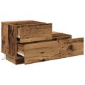 vidaXL Nočný stolík Staré drevo 70 x 36 x 40,5 cm Kompozitné drevo