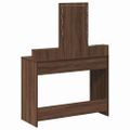 vidaXL Toaletný stolík Hnedá 100 x 41 x 140 cm Kompozitné drevo