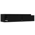 vidaXL TV skrinka s LED svetlami čierna 100X35,5x25 cm