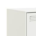 vidaXL TV skrinky 2 ks biele 67x39x44 cm oceľ