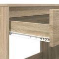 vidaXL Stôl so zásuvkou Sonoma dub 100 x 50 x 78 cm Konštruované drevo
