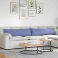 vidaXL Vankúše na pohovku 2 ks látka Modrá džínovina 145 x 40 cm