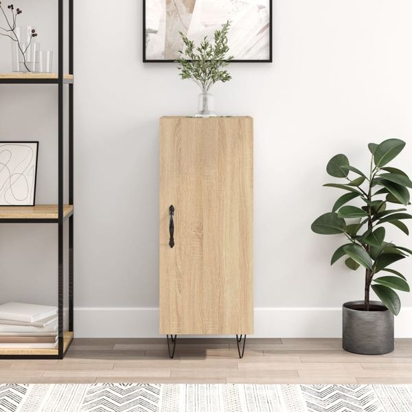 vidaXL Komoda dub sonoma 34,5x34x90 cm spracované drevo