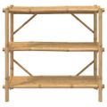 vidaXL 3-poschodový regál 100x40x90 cm bambus