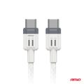 Kábel 'USB-C na USB-C 60W 100cm FullLINK AMIO-03908