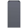 vidaXL Kvetináč antracitový 40x80x80 cm oceľ
