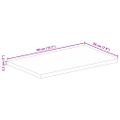 vidaXL Stolová doska 40x20x2,5 cm obdĺžniková, masívne drevo, surové mango