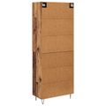 vidaXL Highboard 2 ks Staré drevo 69,5 x 34 x 180 cm Kompozitné drevo