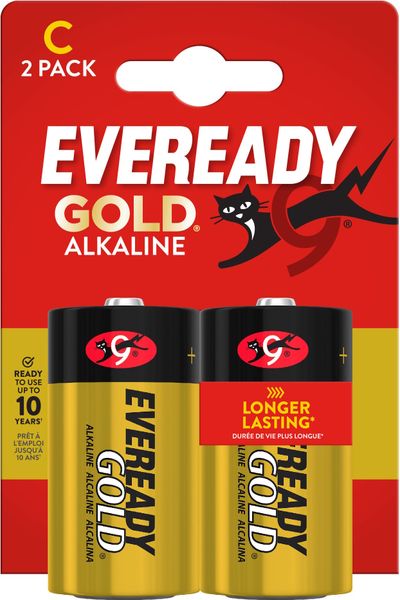 E301004300 Energizer Eveready Gold C/LR14 FSB2