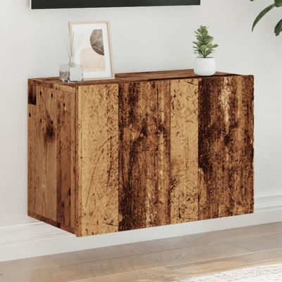 vidaXL TV skrinka nástenná staré drevo 60x30x41 cm