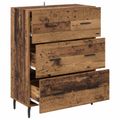 vidaXL Servírovacia skriňa Staré drevo 69,5 x 34 x 90 cm