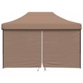 vidaXL Párty stan 279 x 410 x 315 cm Hnedá Oxfordská látka