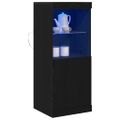 vidaXL LED komoda Čierny dub 41 x 37 x 100 cm Kompozitné drevo