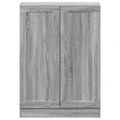 vidaXL Knižnica sivý dub sonoma 82,5x30,5x115 cm kompozitné drevo