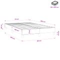 vidaXL Posteľný rám s boxspringom zelená 120x200 cm látka