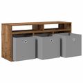 vidaXL Nízka skriňa so zásuvkou Staré drevo 102 x 32 x 48,5 cm