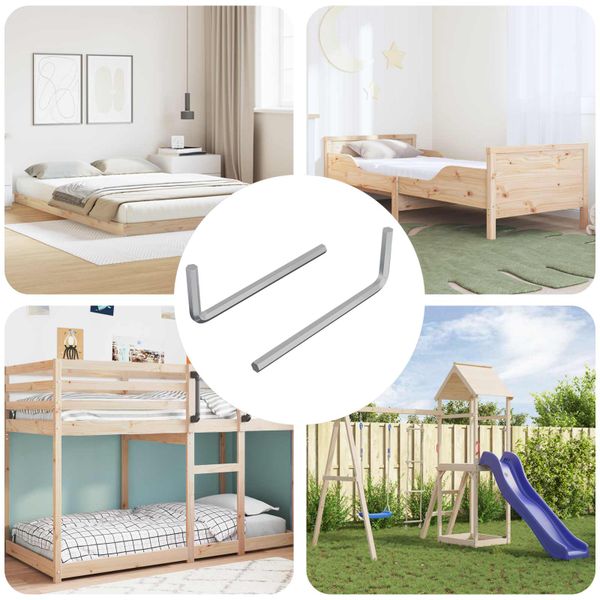 vidaXL Šesťhranný kľúč 2 pcs Strieborná 20 x 52 mm Oceľ