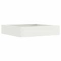 vidaXL Obrubník trávnika 60 x 60 x 13 cm Oceľ Biela